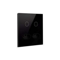 Interruptor Touch Tok Glass 2 PADs + 2 Tomadas - 4x4