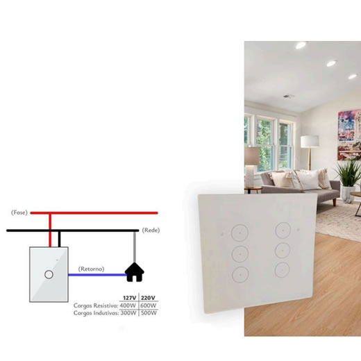 Interruptores Touch Zigbee