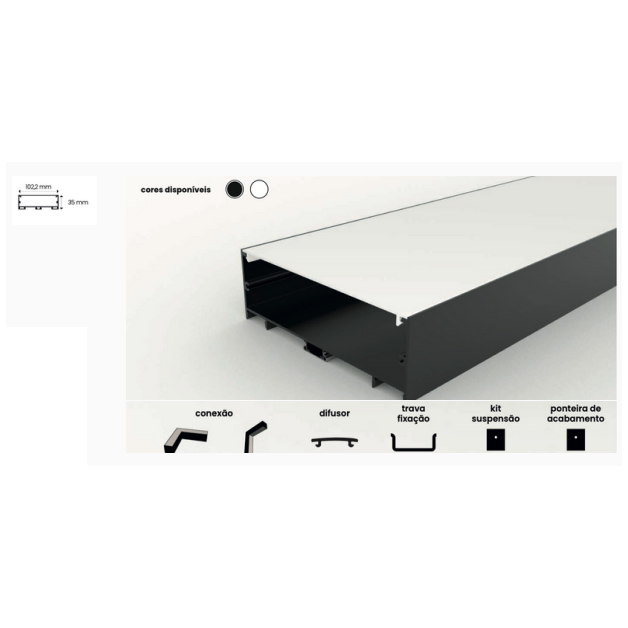 Perfil Linear Sobrepor Giga S