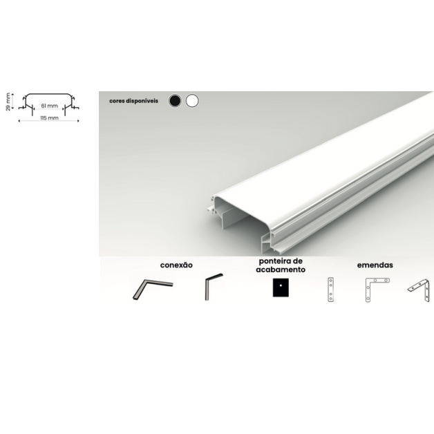 Perfil Linear Soprepor No Frame Urban