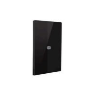Placa com 1 Conector Coaxial Tok Glass - 4x2